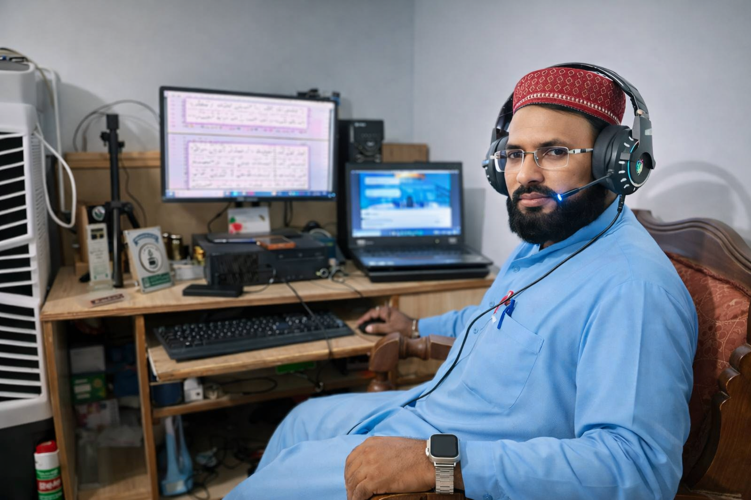 Decorative Quran academy illustration